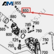 Трубка выпуска ОГ на Mercedes E200d/E220d W213 (рестайлинг) (OМ654) A6541410004