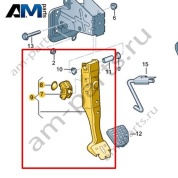 Педаль тормоза VAG 1K1721142G