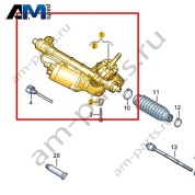 Рулевой механизм с рулевыми тягами VAG 1EB423053AD