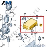 Масляный радиатор VAG 06M117015N