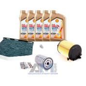 Комплект фильтров для ТО-2/4 Passat B6 1.6 с маслом Shell 5W40