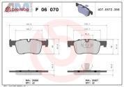 Передние тормозные колодки (P06070) Brembo для BMW 3 Серии 2012-2015 316d/316i/318d