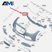 Абсорбер переднего бампера A2238850100 на Mercedes S-class W223