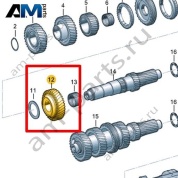 Свободно вращающаяся шестерня VAG 0CB311158A