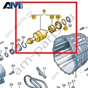Ведомый вал VAG 0AW331210K