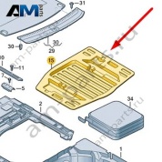 Пластмассовый поддон Audi A6 (C8) Avant/Allroad 2019-2024 4K9864106