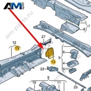Консоль Audi Q7 (4M) 2016-2024 4M0802781A