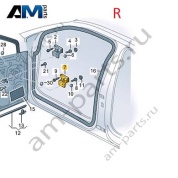 Петля передней двери нижняя правая 5H0831402 для Volkswagen Golf 8 2019-2026