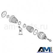 Ремкомплект внутреннего и наружнего ШРУСА на Audi R8 (L-R) 4S0598202