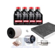 Набор для ТО-4 Skoda Rapid 1.2 TSI с угольным фильтром и маслом Motul 5W30