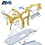 Поперечина передней панели VAG 11C857017