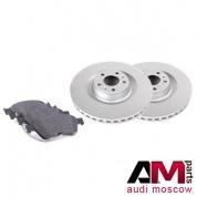 Передние диски и колодки Ауди А8 (D3) 4.2-6.0