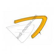 Оригинальный молдинг левого бокового стекла черный блестящий Audi A7 (4G) 4G8853345FT94