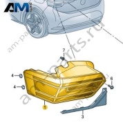 Светодиодный задний правый фонарь Volkswagen id3 2020-2024 10A945096B