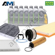 Комплект фильтров MANN с маслом 5W30 229.52 для ТО-2 Mercedes C300d