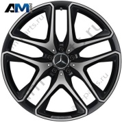 Литой диск задний R21 черный матовый Mercedes GLE V167 A16740143007X36