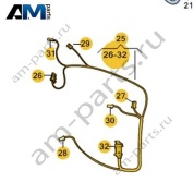 Жгут проводов для обивки двери Volkswagen T-Roc 2018-2024 2GA971153C