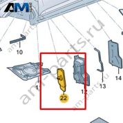 Проставка Volkswagen T-Roc Cabrio 2020-2024 2GC810949
