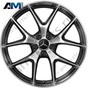 Литой диск задний R20 черный глянец Mercedes GLC X253 A25340156007X23