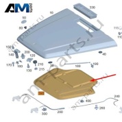 Шумоизоляция капота Mercedes G-class W465 A4636826601