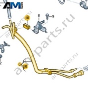 Топливопровод с соединительным шлангом для системы улавливания паров топлива Volkswagen AMAROK 2017-2022 2H6133699