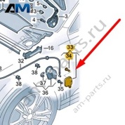Опорный кронштейн Audi Q8 2019-2024 4M8823633F