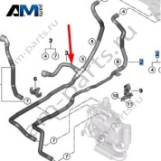 Обратный шланг отопителя BMW X6 (G06) 2019-2025 30d (B57) 64219398815
