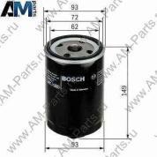 Масляный фильтр BOSCH F026407004 на Audi A4 (B6) 2001-2005 1.8-2.0 бензин