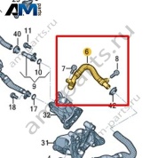 Трубопровод системы охлаждения VAG 059121562C