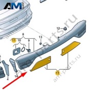 Комплект накладок Audi A7 (C8) 2019-2024 4K8998255