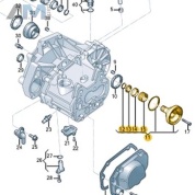 Вал с фланцем VAG 02T409343E