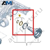 Ремкомплект для манжетного уплотнения VAG 0B0598073