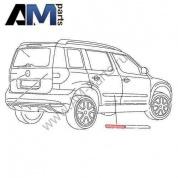 Молдинг задней правой двери для Skoda Yeti 5L0853536C9B9