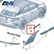 Защитная пленка (самоклеящ.) Volkswagen id4/id5 2021-2024 11A821714