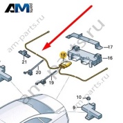 Провод датчика открывания двери багажного отсека Audi A8 (D4) 2014-2017 4H0962239B