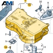 Бак восстановителя плюс подогрев Volkswagen AMAROK 2017-2022 2H6131877