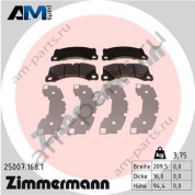 Передние тормозные колодки ZIMMERMANN 25007.168.1 для Porsche Panamera II