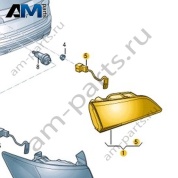 Светодиодный задний правый фонарь Volkswagen Taos 2021-2023 2GL945094