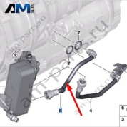 Обратный маслопровод АКП BMW 7 серия (G11/G12 LCI) 2019-2022 730d (B57P) 17228598381