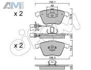 Передние тормозные колодки CIFAM 8225491 на Audi A4 (B7) 2005-2009