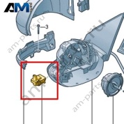 Плафон подсветки порога Volkswagen T-Roc 2018-2024 2GA945302