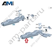 Выхлопная труба справа Mercedes W465 AMG G63 (M177) A4654907400