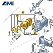 Ремкомплект системы рециркуляции ОГ VAG 059198149A