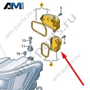 Светодиод с радиатором Audi Q8 e-tron 2024-2024/Audi e-tron 2019-2023 4KE998473