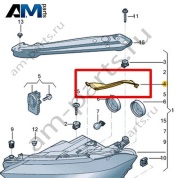 Уплотнитель Volkswagen Jetta VII 2020-2024 17A941120