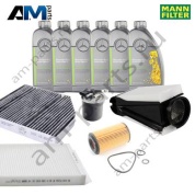 Комплект фильтров MANN с маслом 5W30 229.52 для ТО-2 Mercedes GLC 250d