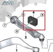 Демпфер поперечного рычага 31106884584 на BMW X6 (G06) 2019-2025