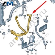 Шланг системы охлаждения Audi A6 (C8) 2019-2024 4K0145921AH
