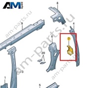 Перегородка стойки D Volkswagen id-Buzz 2023-2024 1T3809710A