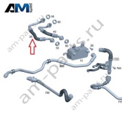 Обратный маслопровод АКПП для Mercedes X253 GLC300 (М264 D18) A2052705302